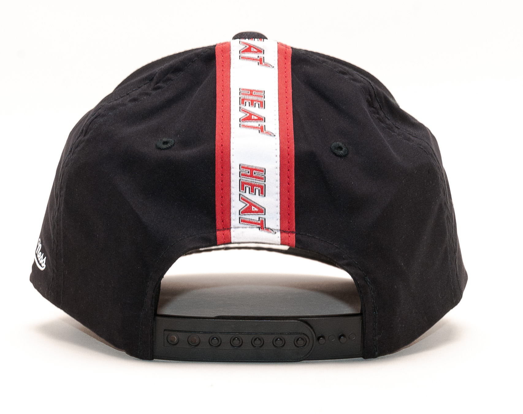 Kšiltovka Mitchell & Ness Miami Heat Hardwood Classic Taped Black Snapback