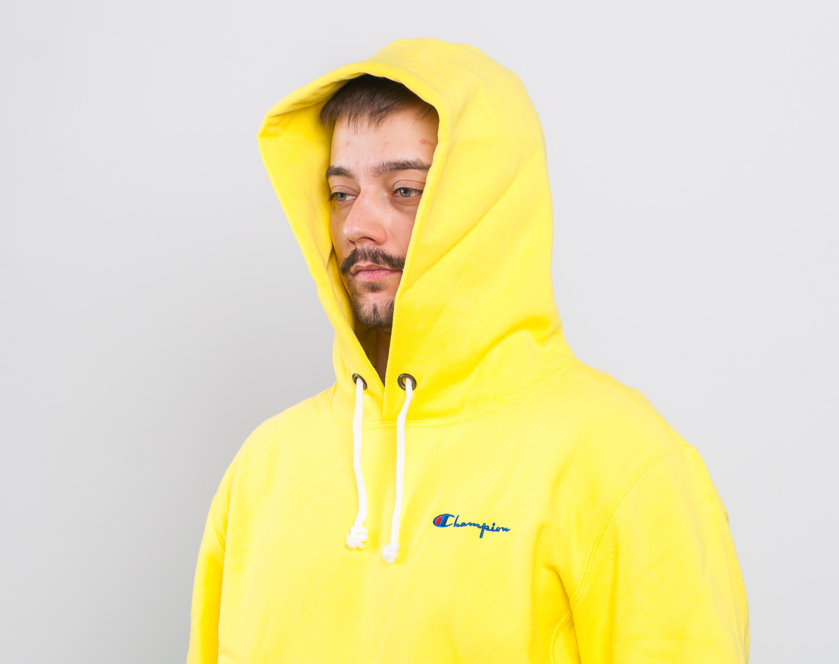 Mikina Champion 212967 Hooded Sweatshirt YS062 BTP Neon Yellow