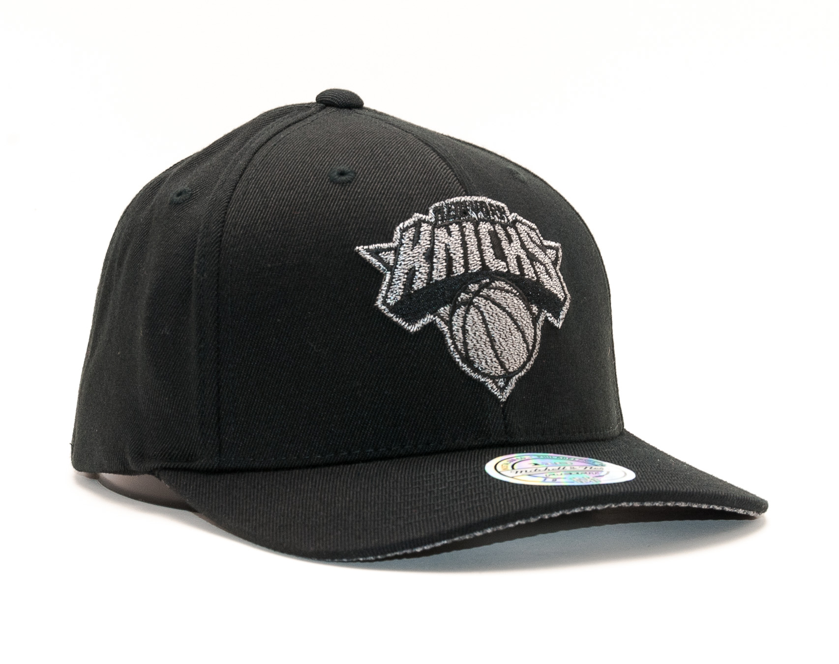 Kšiltovka Mitchell & Ness Melange Logo New York Knicks Black Snapback