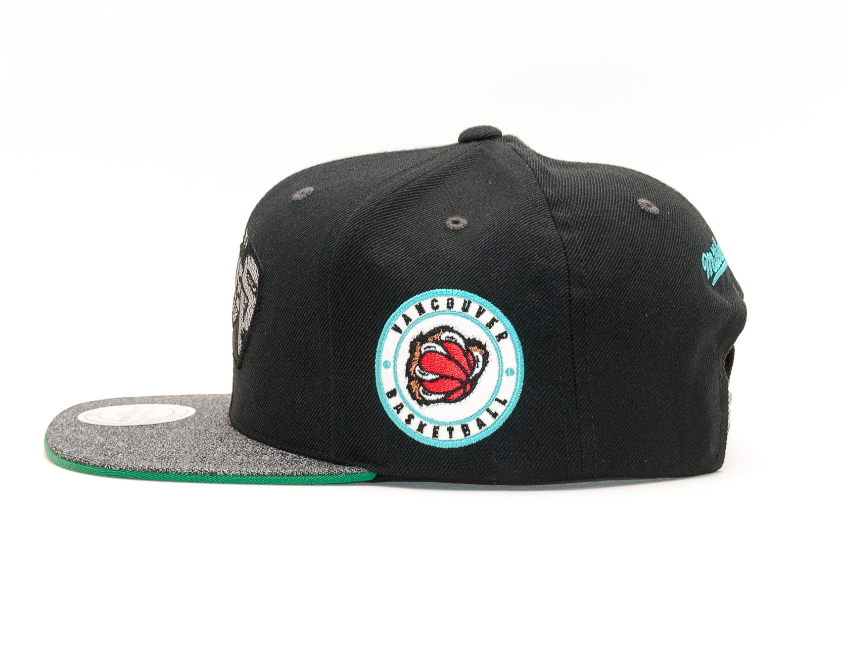 Kšiltovka Mitchell & Ness Vancouver Grizzlies Melange Patch Black Snapback