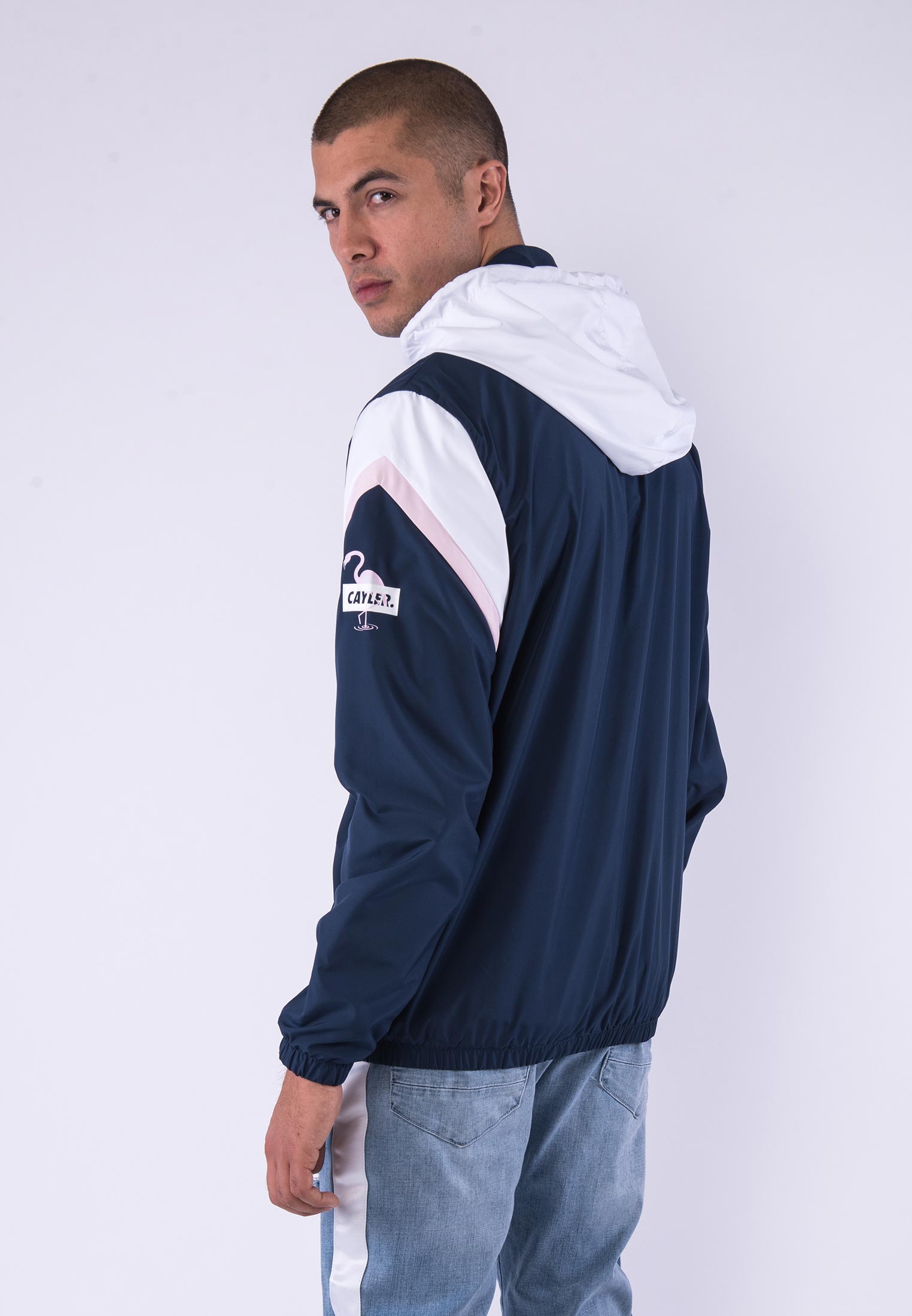 Bunda pánská Cayler & Sons WL Camingo Half Zip Windbreaker Navy/White