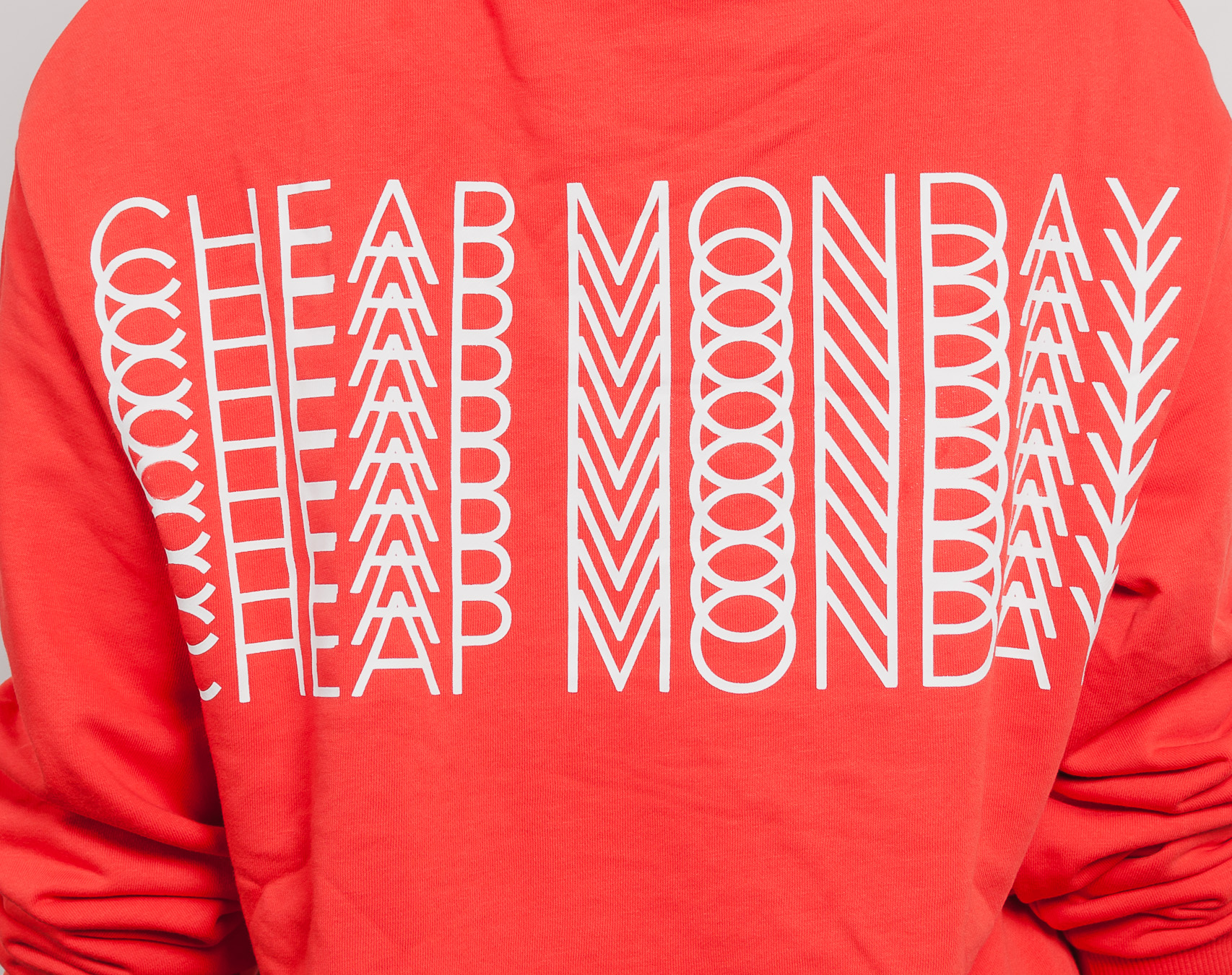 Dámská Mikina S Kapucí Cheap Monday Cheat Hood Repeat Logo Coral