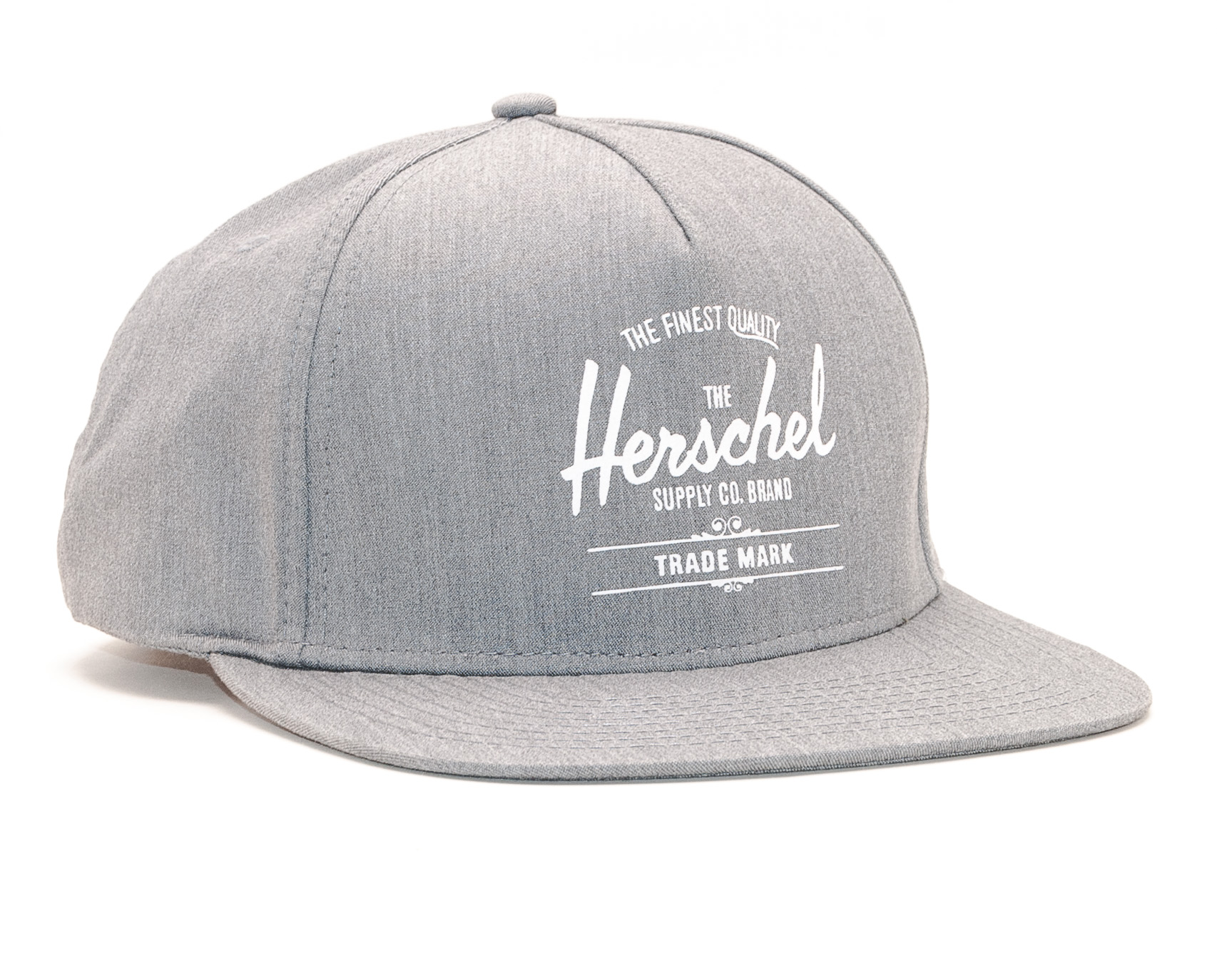 Kšiltovka Herschel Supply Whaler Cotton Twill Heather Grey Snapback 1026-0348