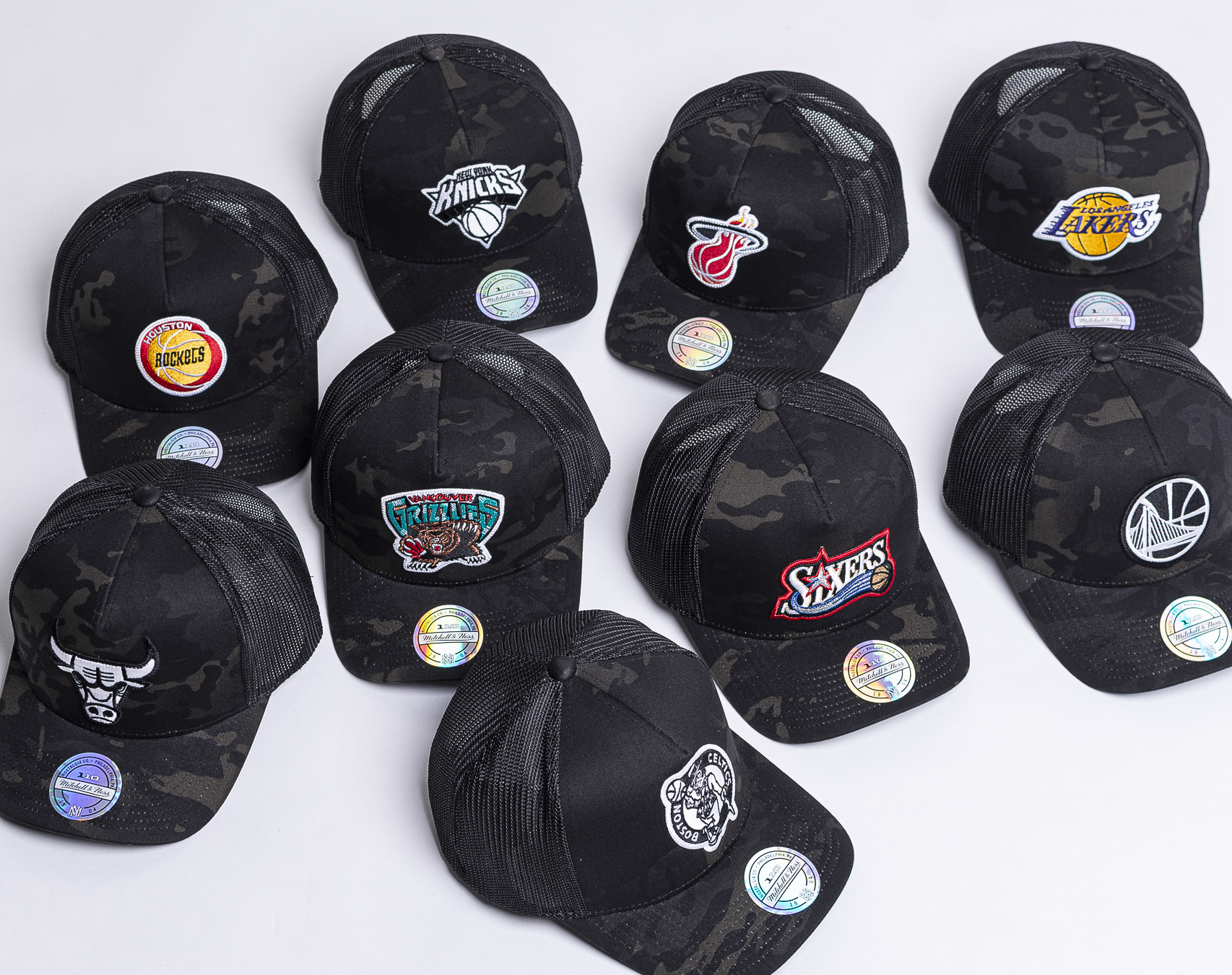 Kšiltovka Mitchell & Ness New York Knicks Multicam 293 Snapback