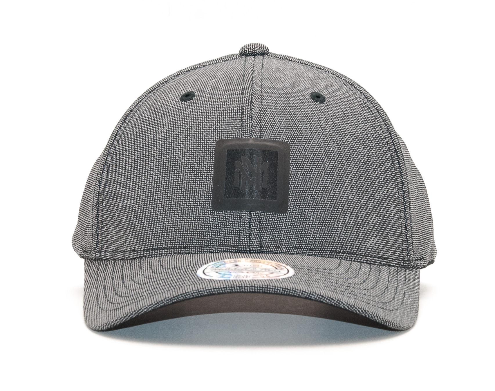 Kšiltovka Mitchell & Ness Stretch Melange Black Snapback