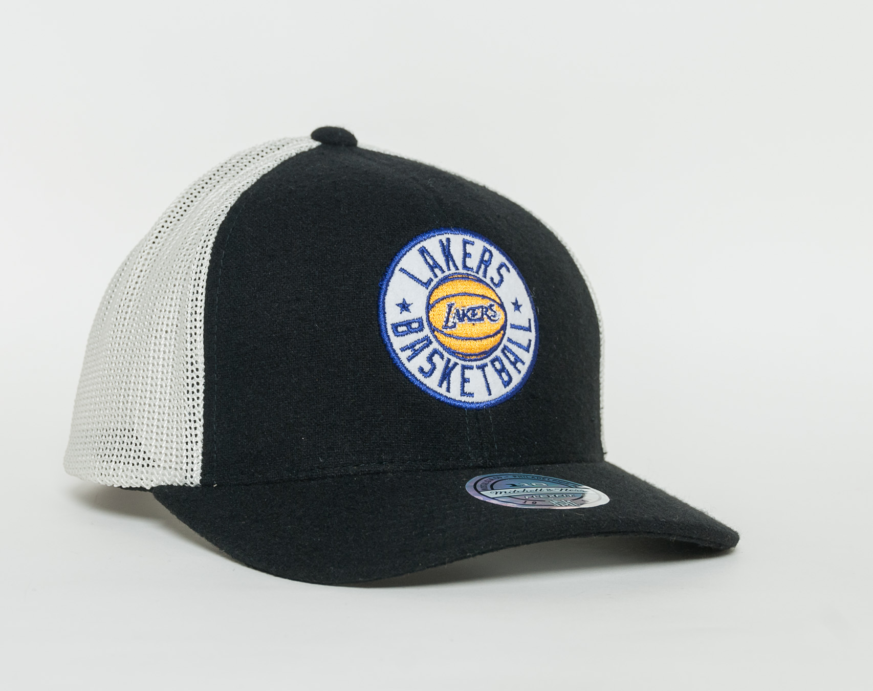 Kšiltovka Mitchell & Ness Patch 110 SB Los Angeles Lakers Black/White Snapback