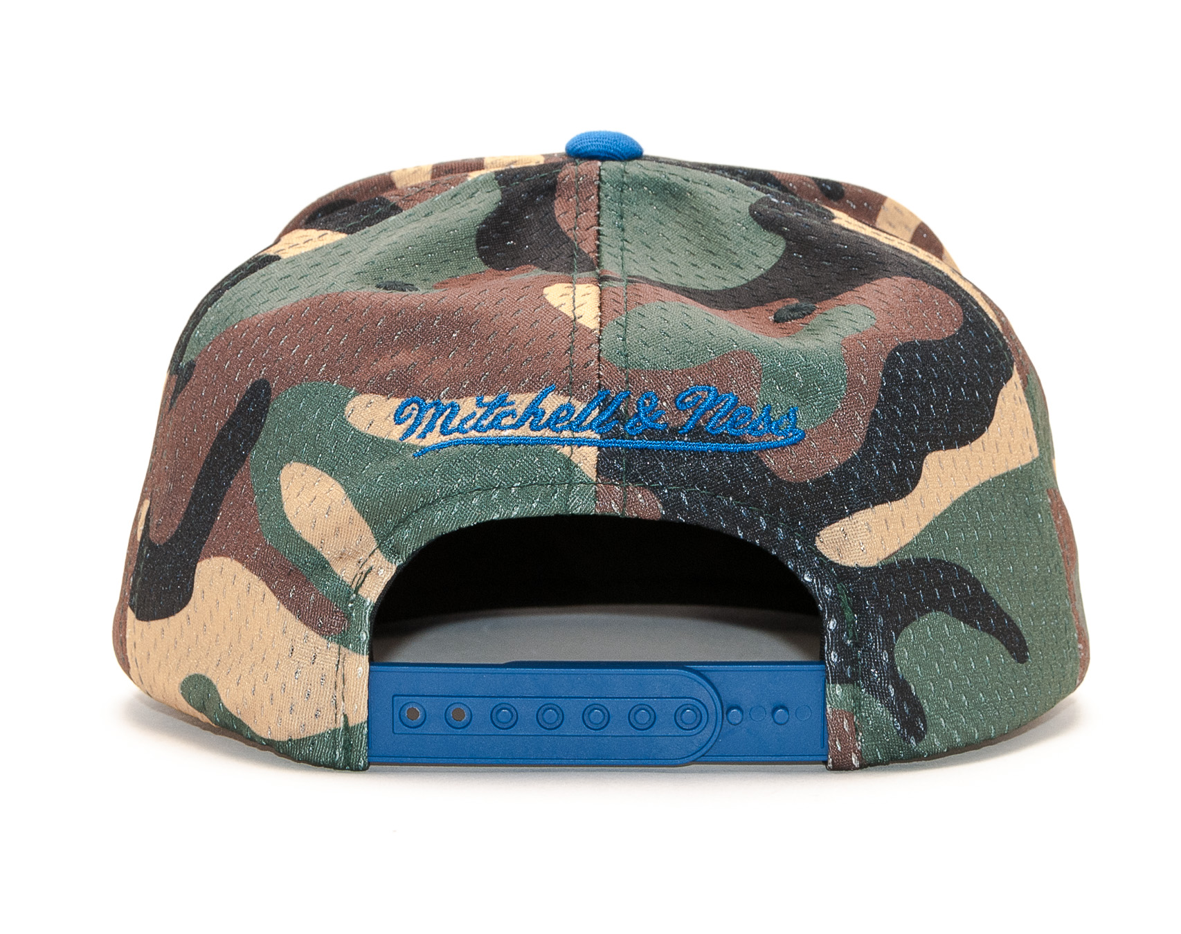 Kšiltovka Mitchell & Ness Golden State Warriors Woodland "COVER" Camo/Blue Snapback