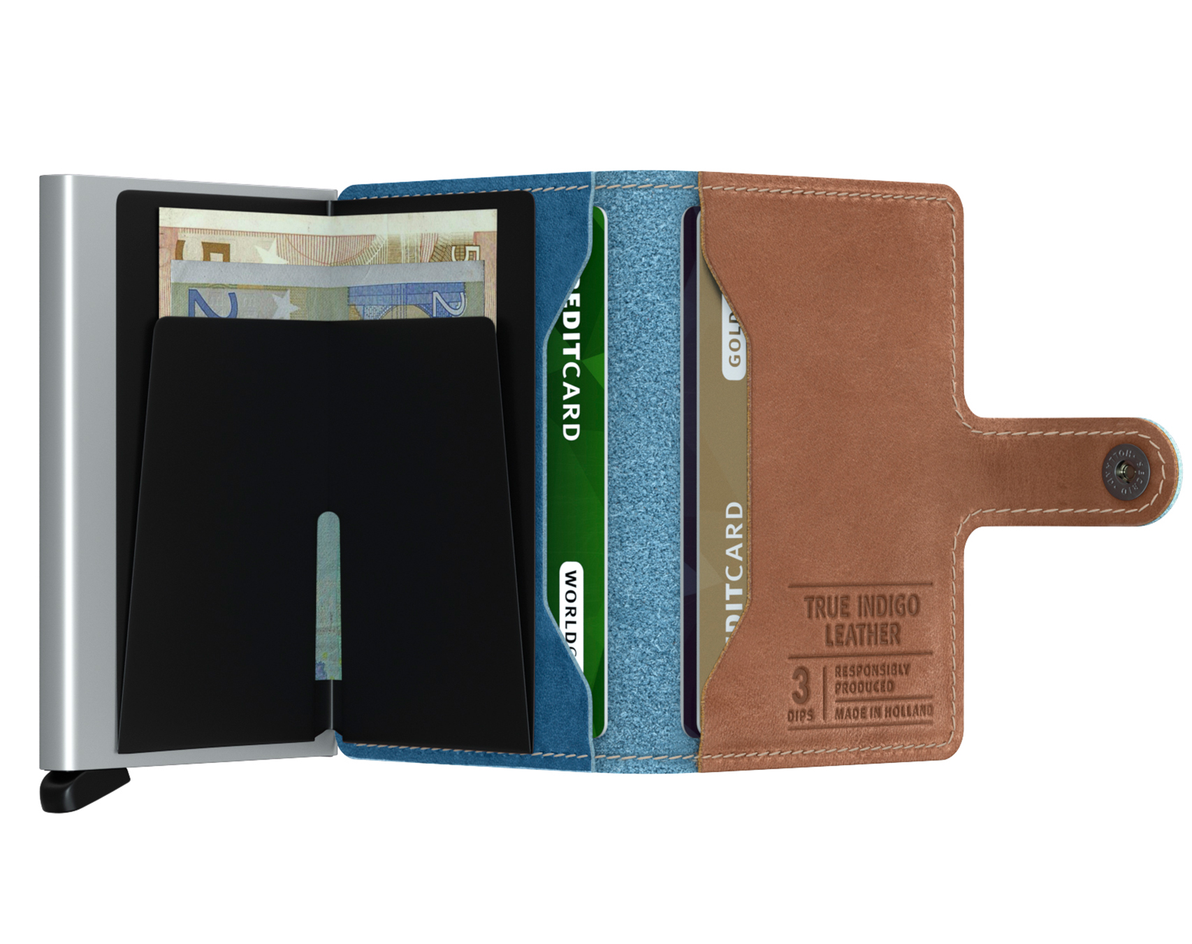 Peněženka Secrid Miniwallet Indigo 3