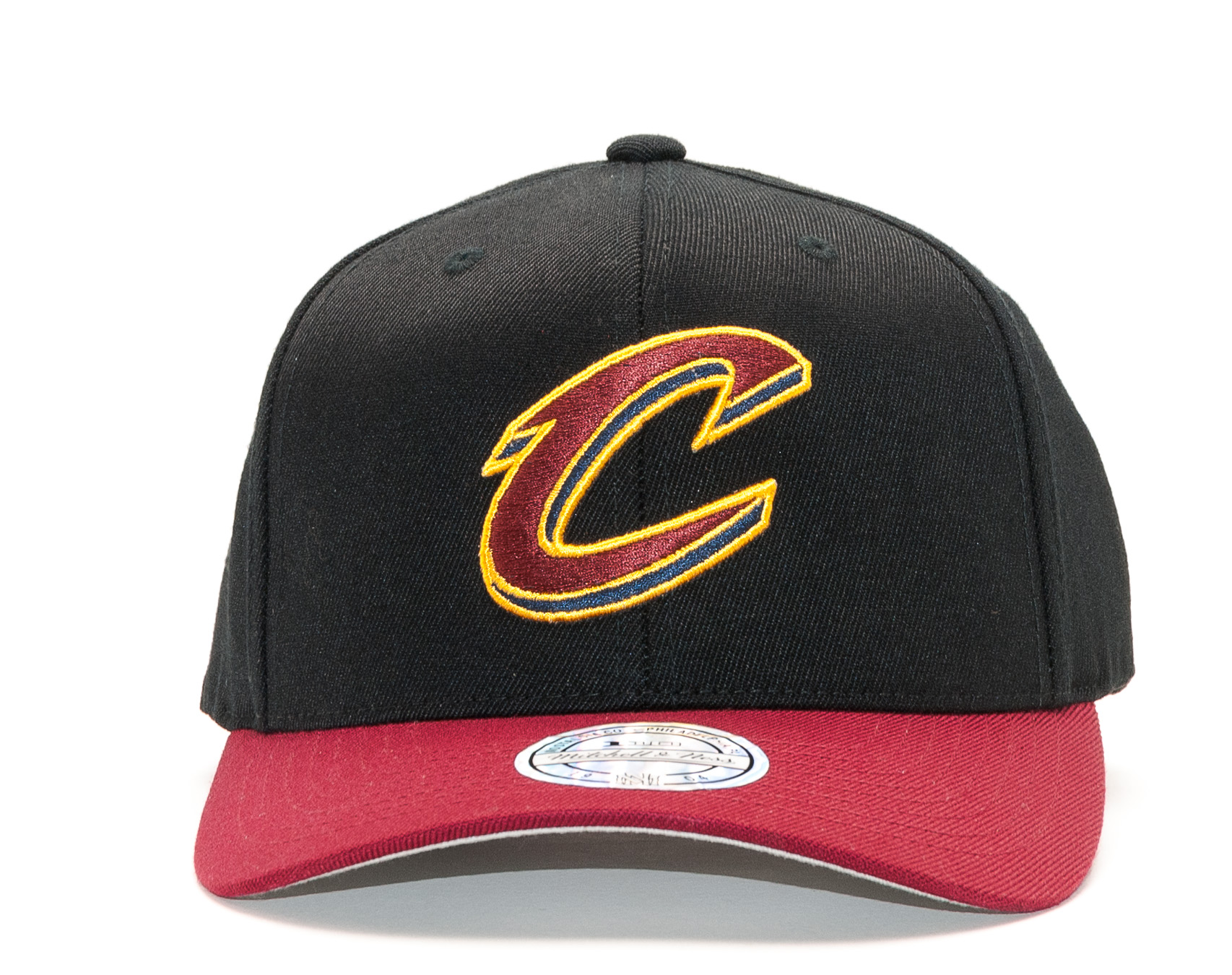Kšiltovka Mitchell & Ness Cleveland Cavaliers 2 Tone 110 Black/Dark Red Snapback