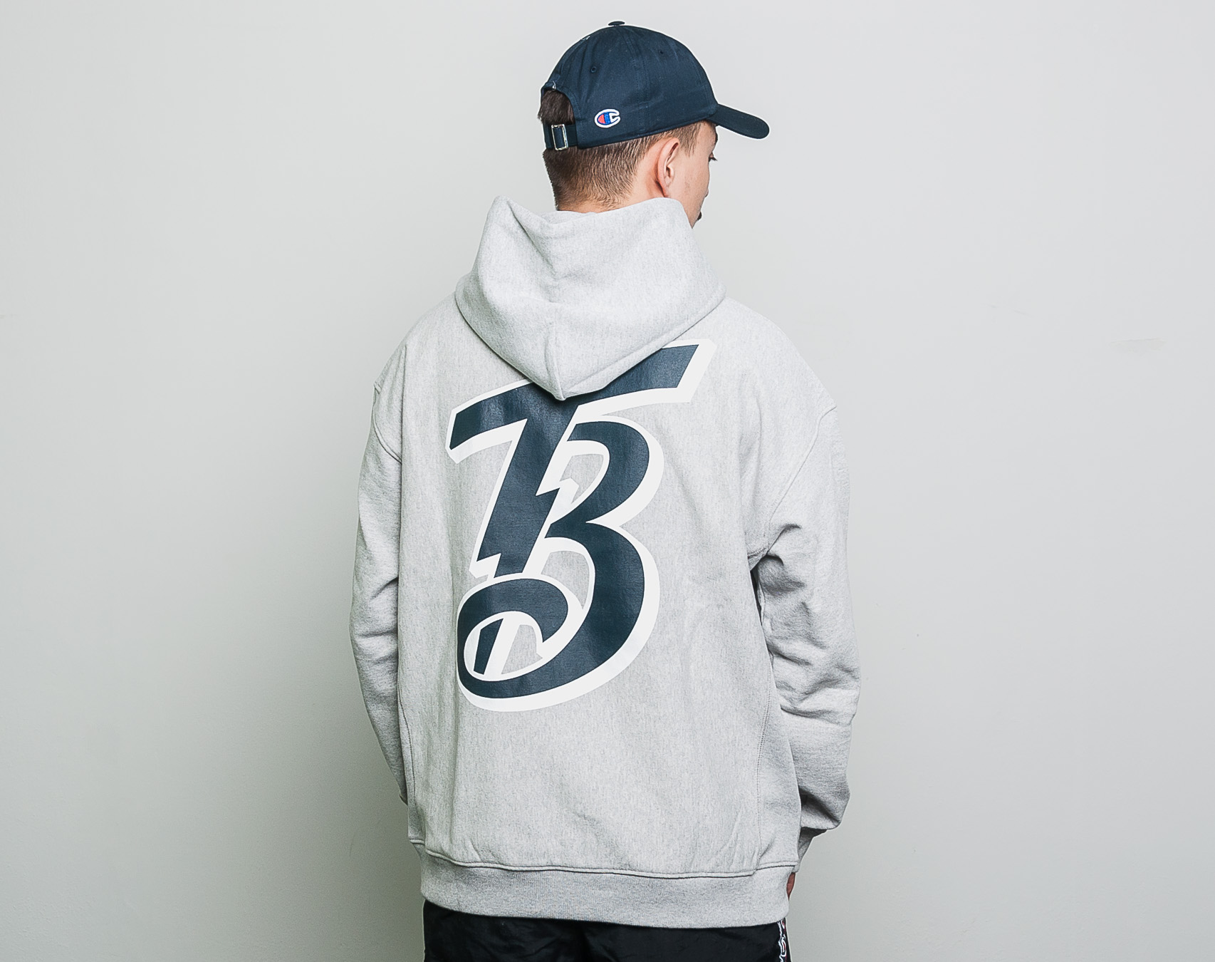 Mikina Champion Tokyo Beams Hooded Sweatshirt Grey