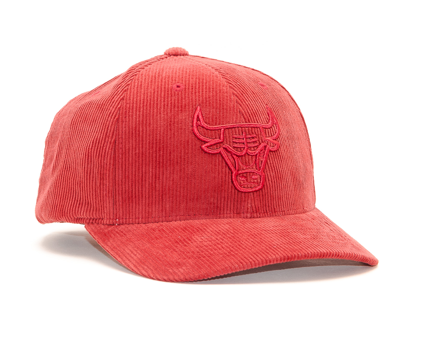 Kšiltovka Mitchell & Ness Chicago Bulls Cord Red Snapback