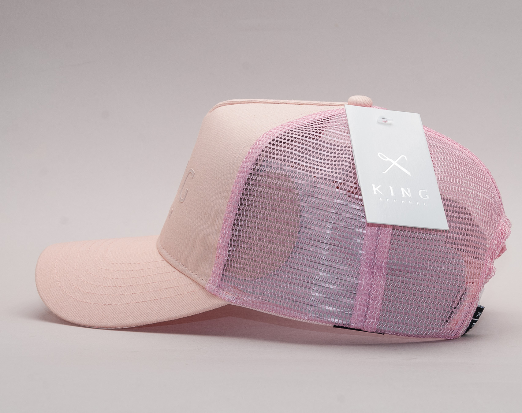 Kšiltovka King Apparel Poplar Trucker Blush Snapback
