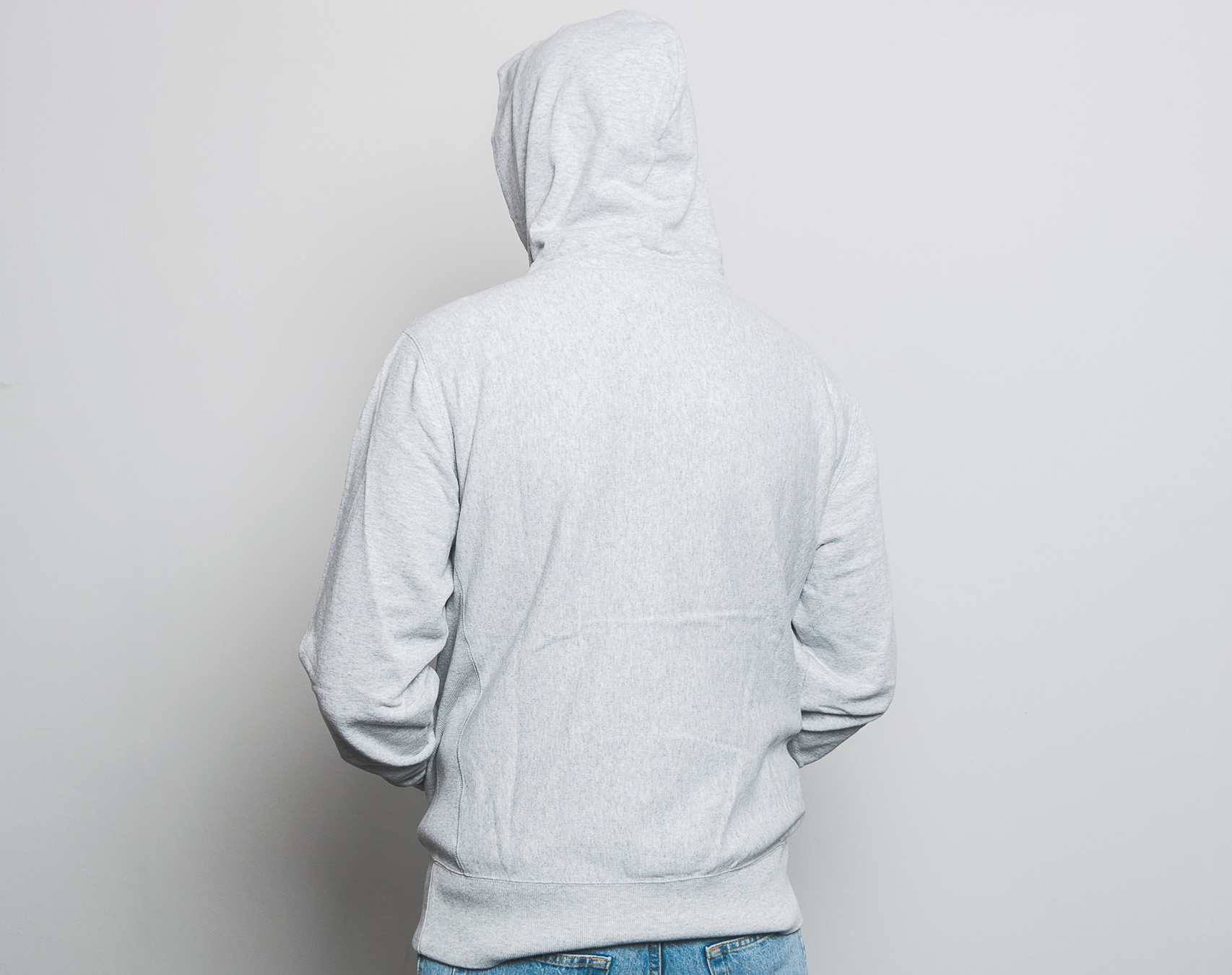 Mikina S Kapucí Champion Hooded Classic Logo Sweatshirt Grey 210967-LOXGM