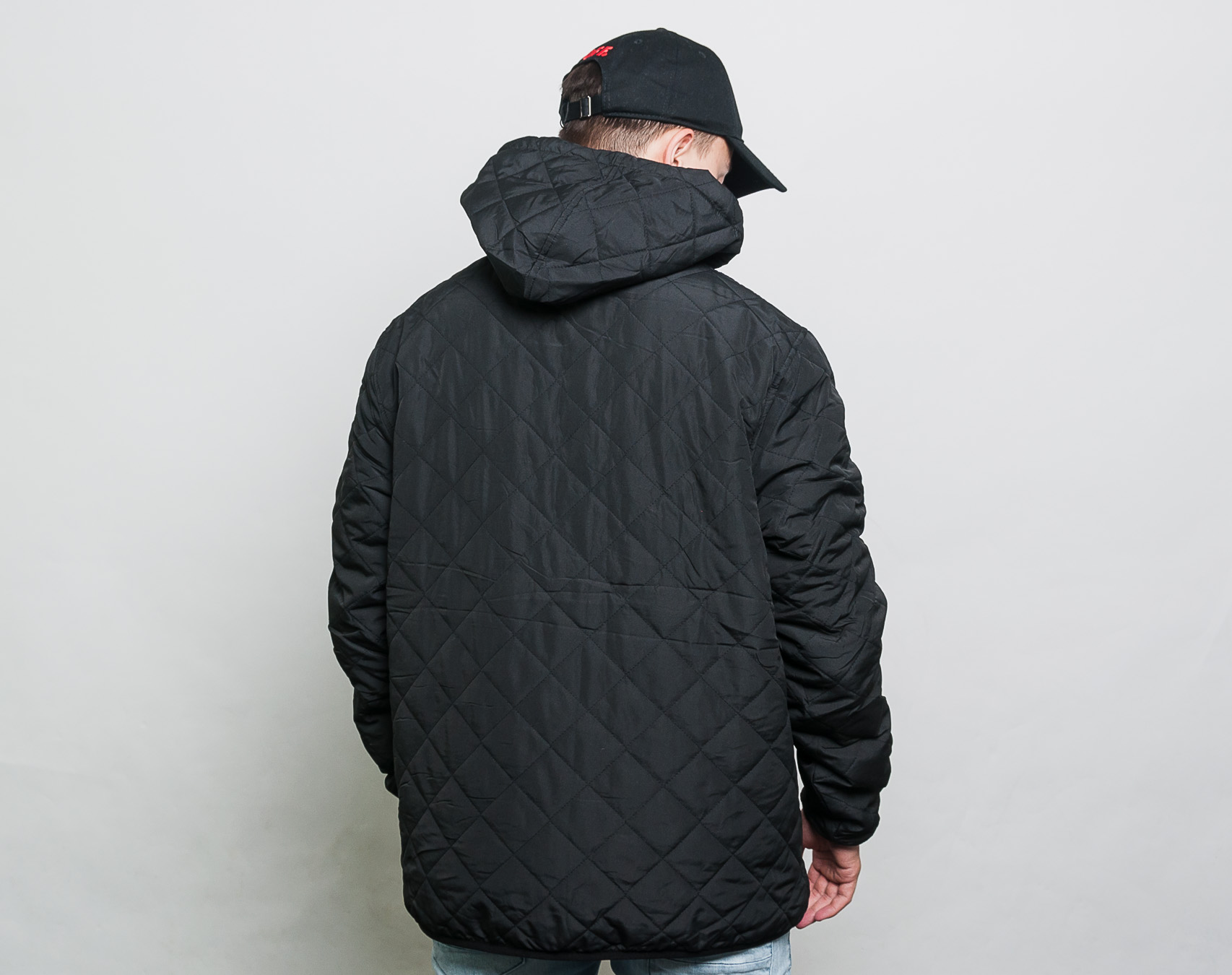 Bunda pánská Cayler & Sons CSBL CSBLSET Half Zip Jacket Black/Lazerred