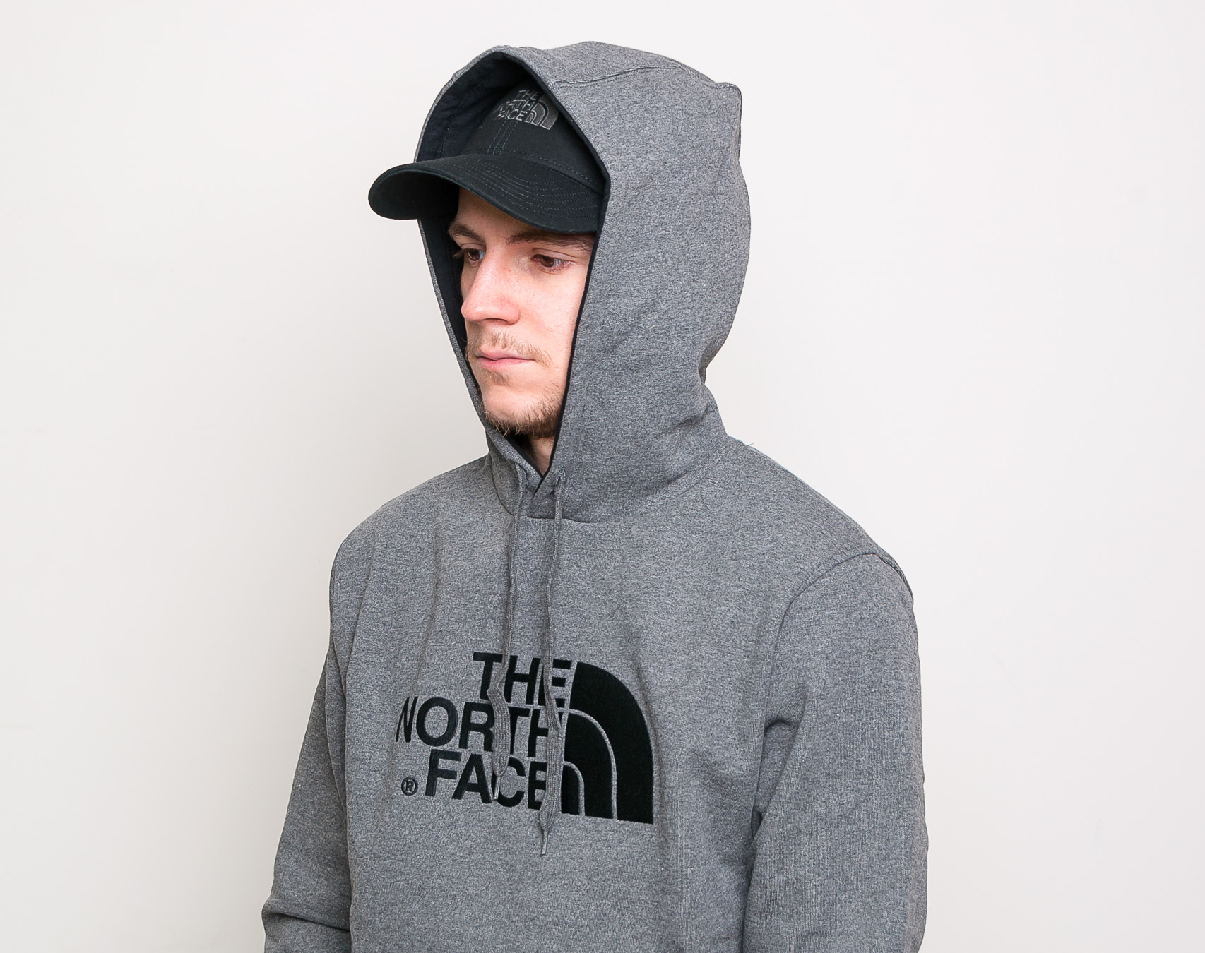 Mikina The North Face Drew Peak Pullover Hoodie Medium Grey Heather