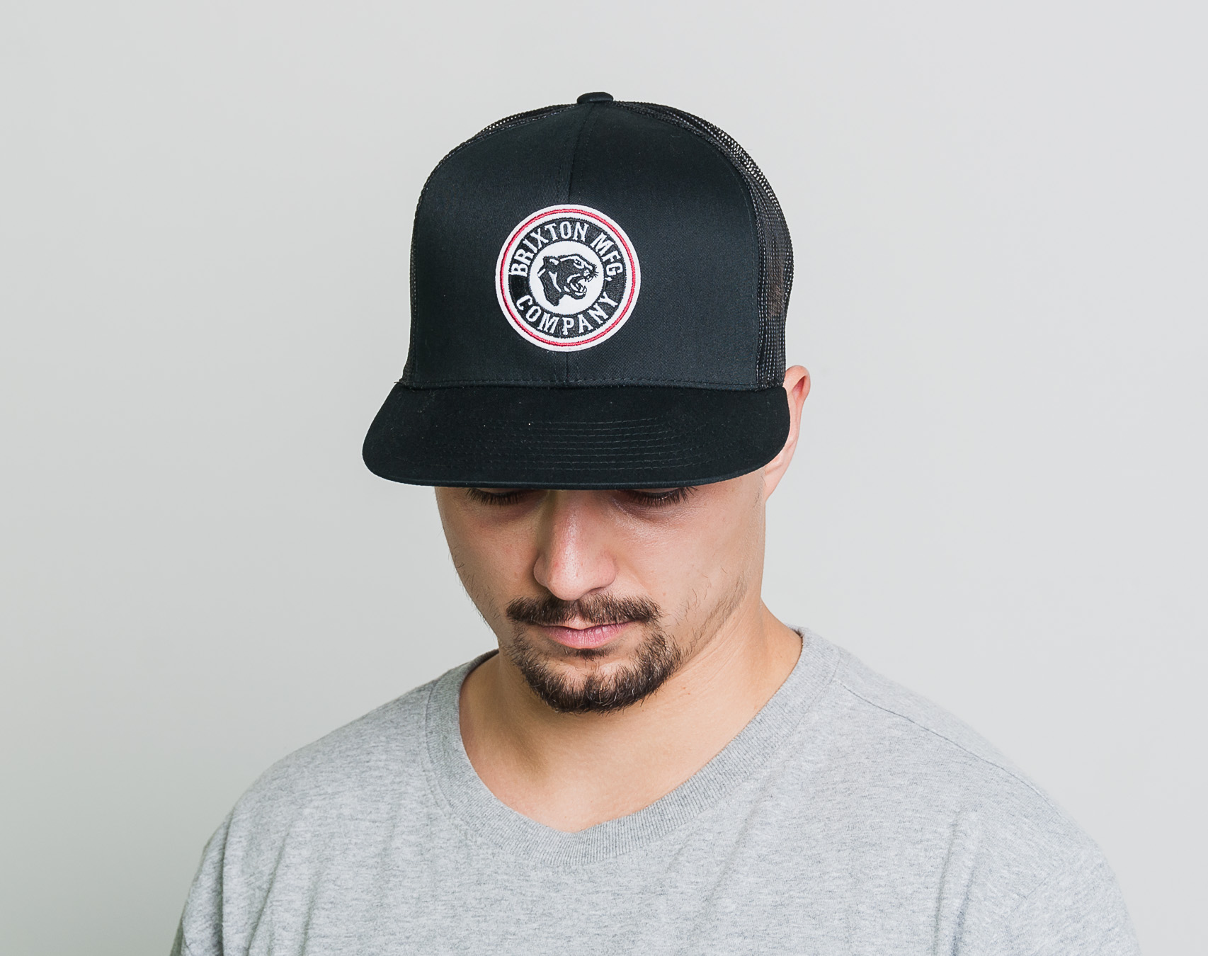 Kšiltovka BRIXTON Forte Medium Profile Mesh Cap Black Snapback