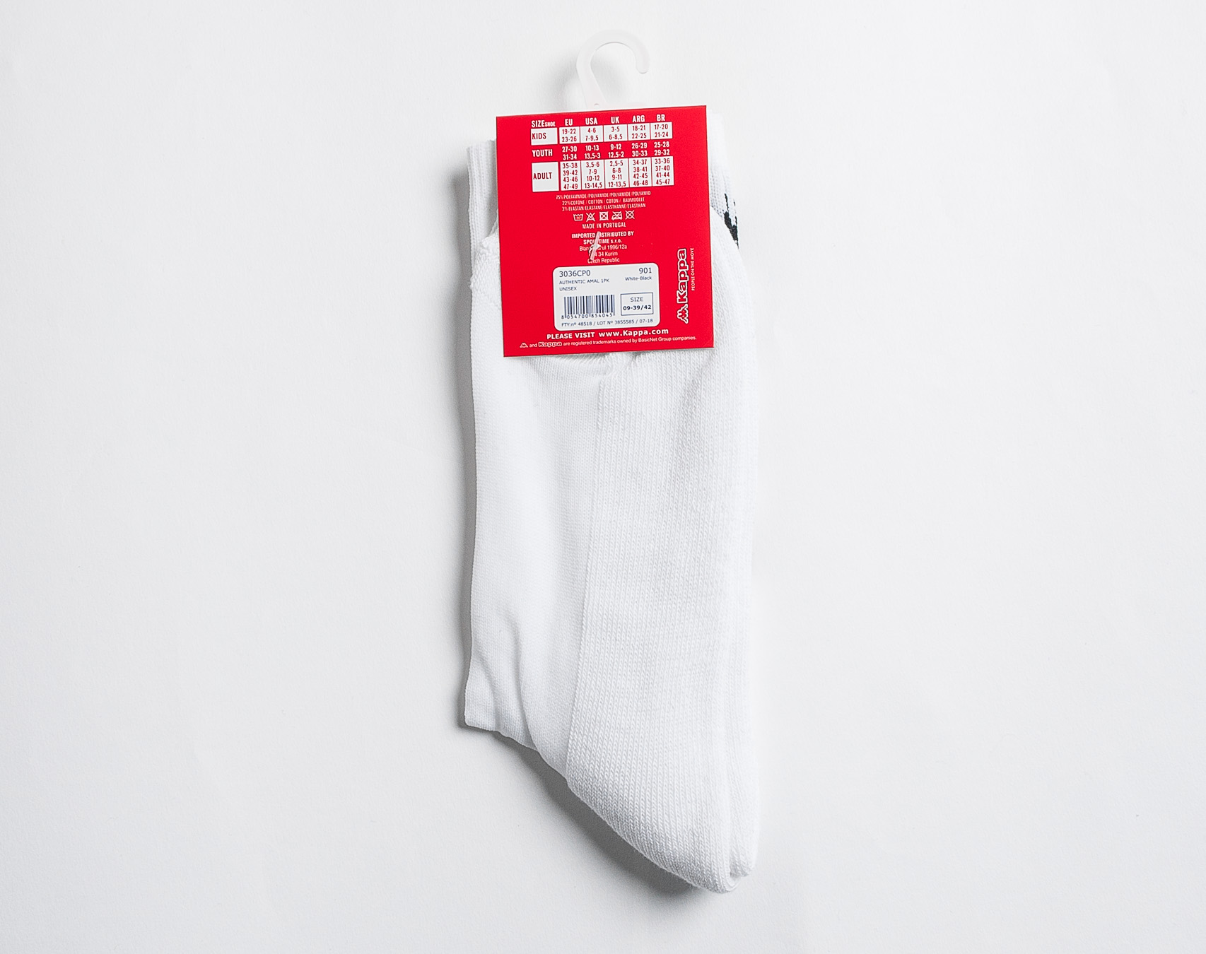 Ponožky Kappa Authentic Amal White/Black