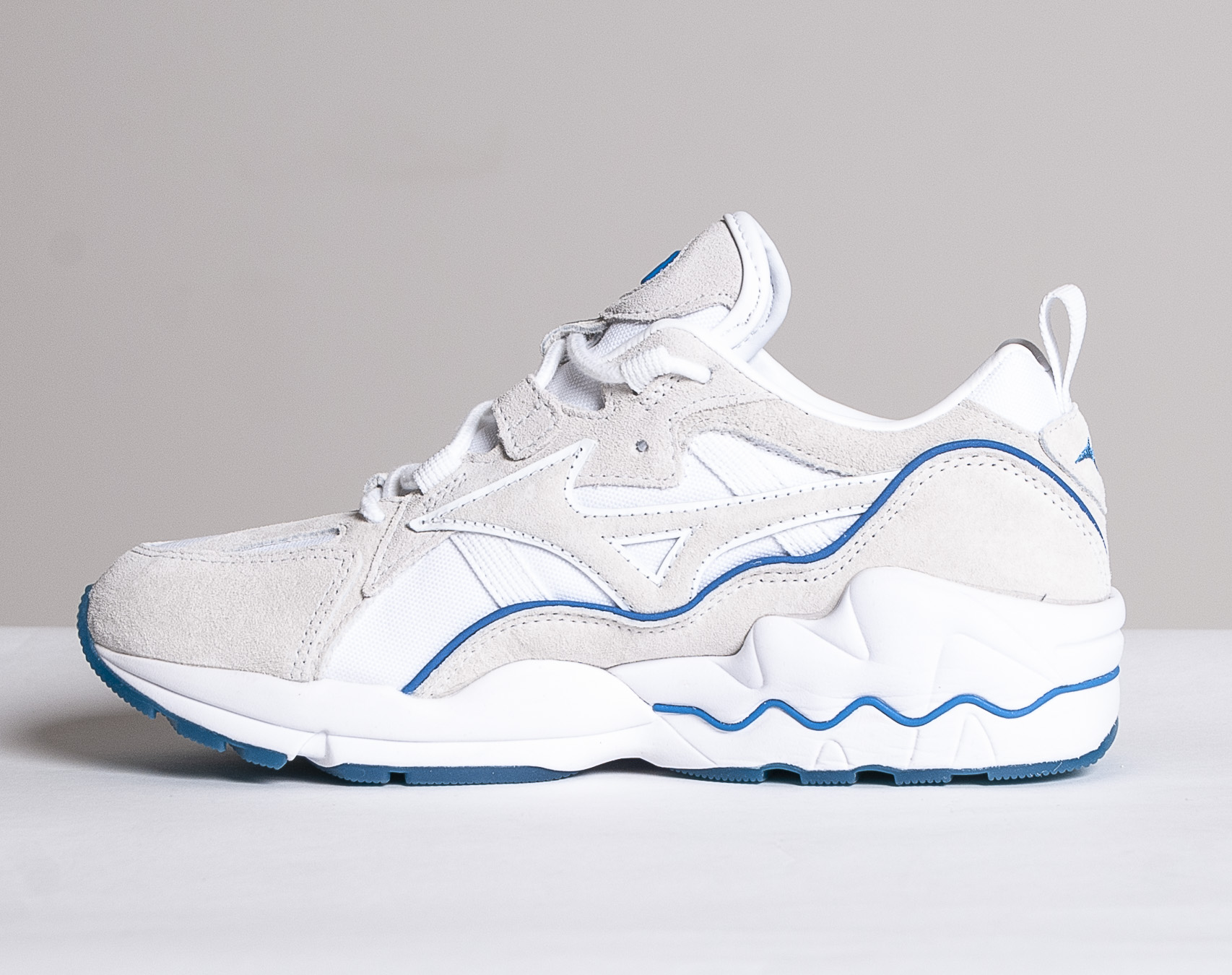 Boty Mizuno Wave Rider 1 PREMIUM White/White/Brilliant Blue OP181007593