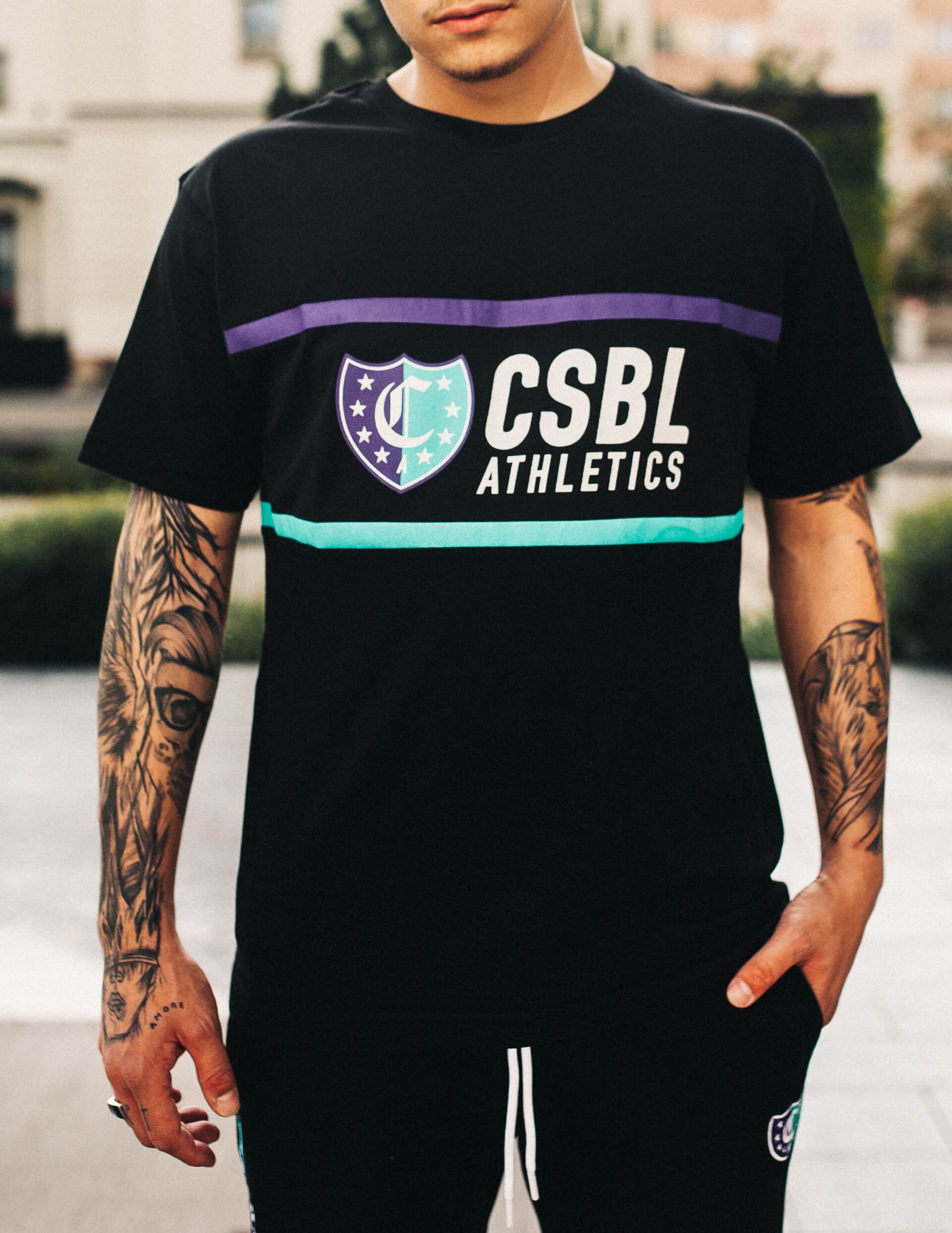 Triko Cayler & Sons Insignia Semi Box Tee Black/Purple