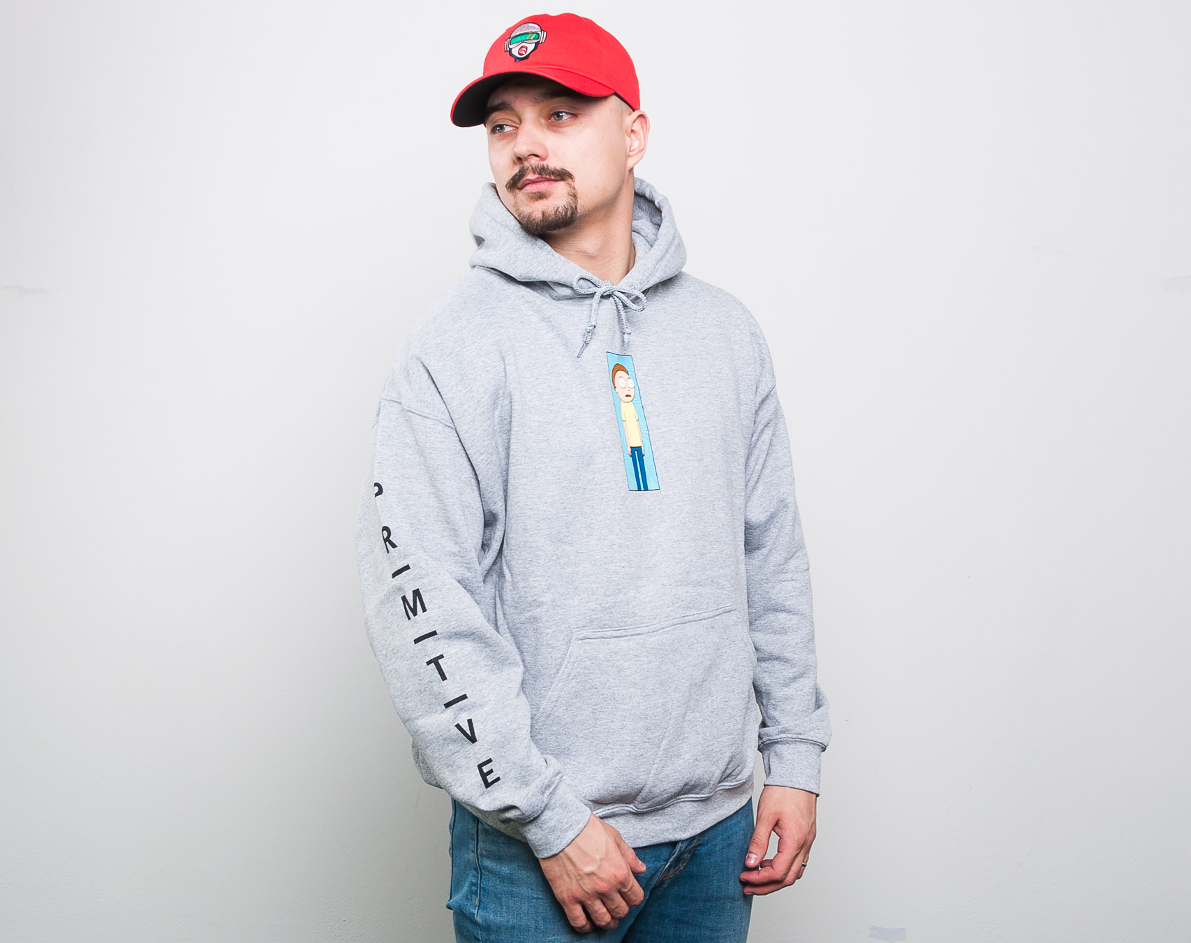 Mikina Primitive Morty Vortex Athletic Heather