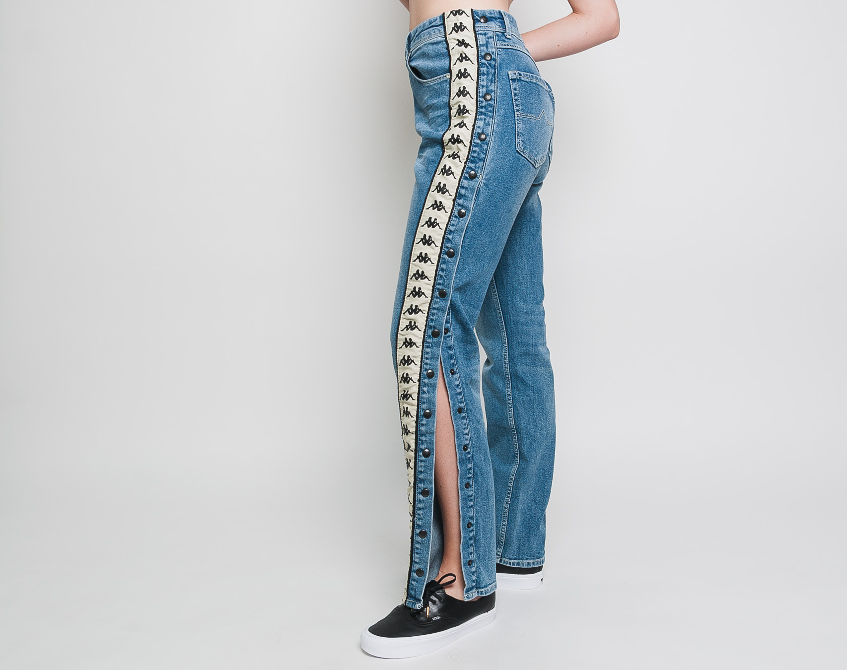 Dámské Kalhoty Kappa Authentic Besto Blue Cobalt Beige