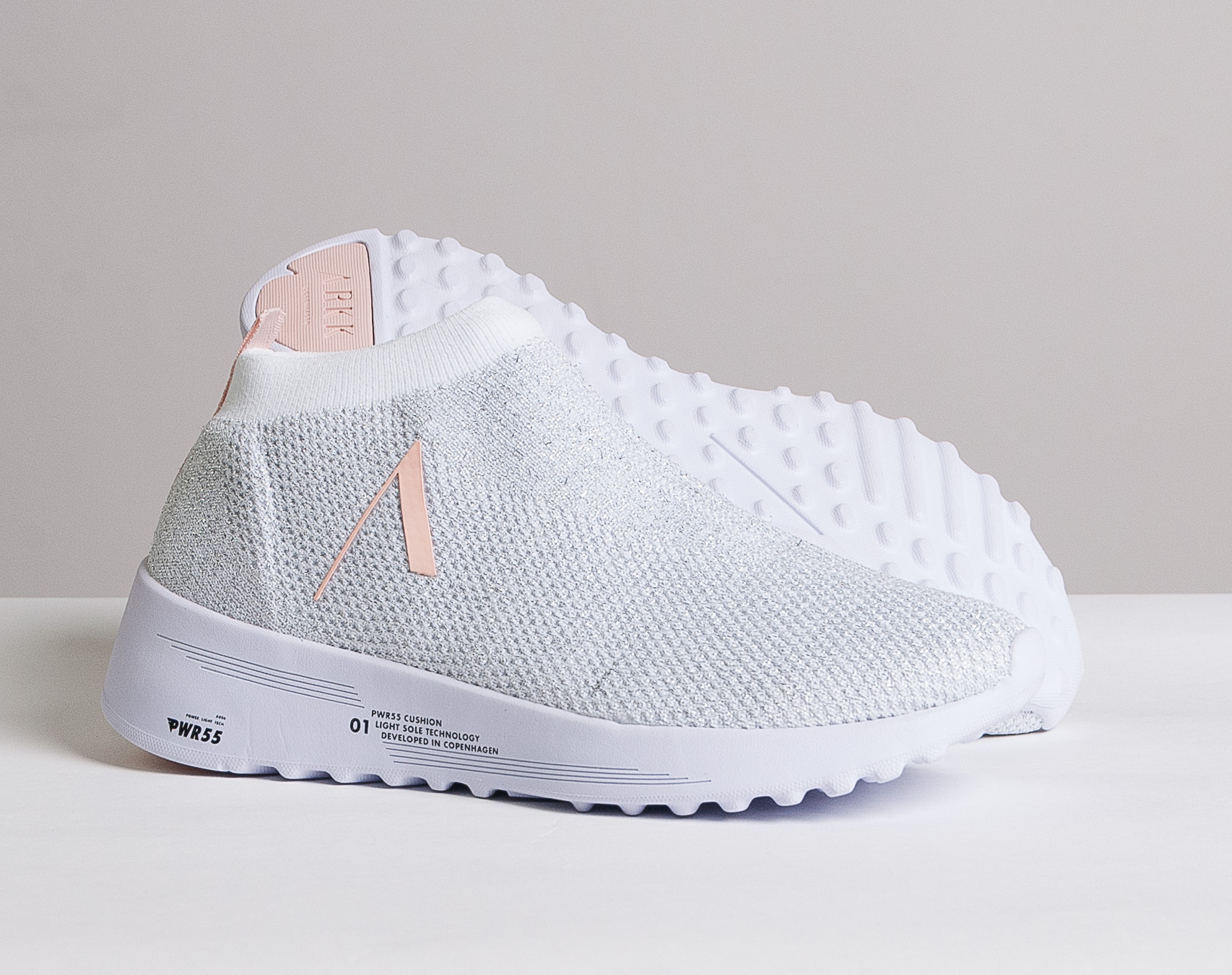 Dámské Boty ARKK Venecis FG Lurex PWR55 White Pale Blush EL3400-1049