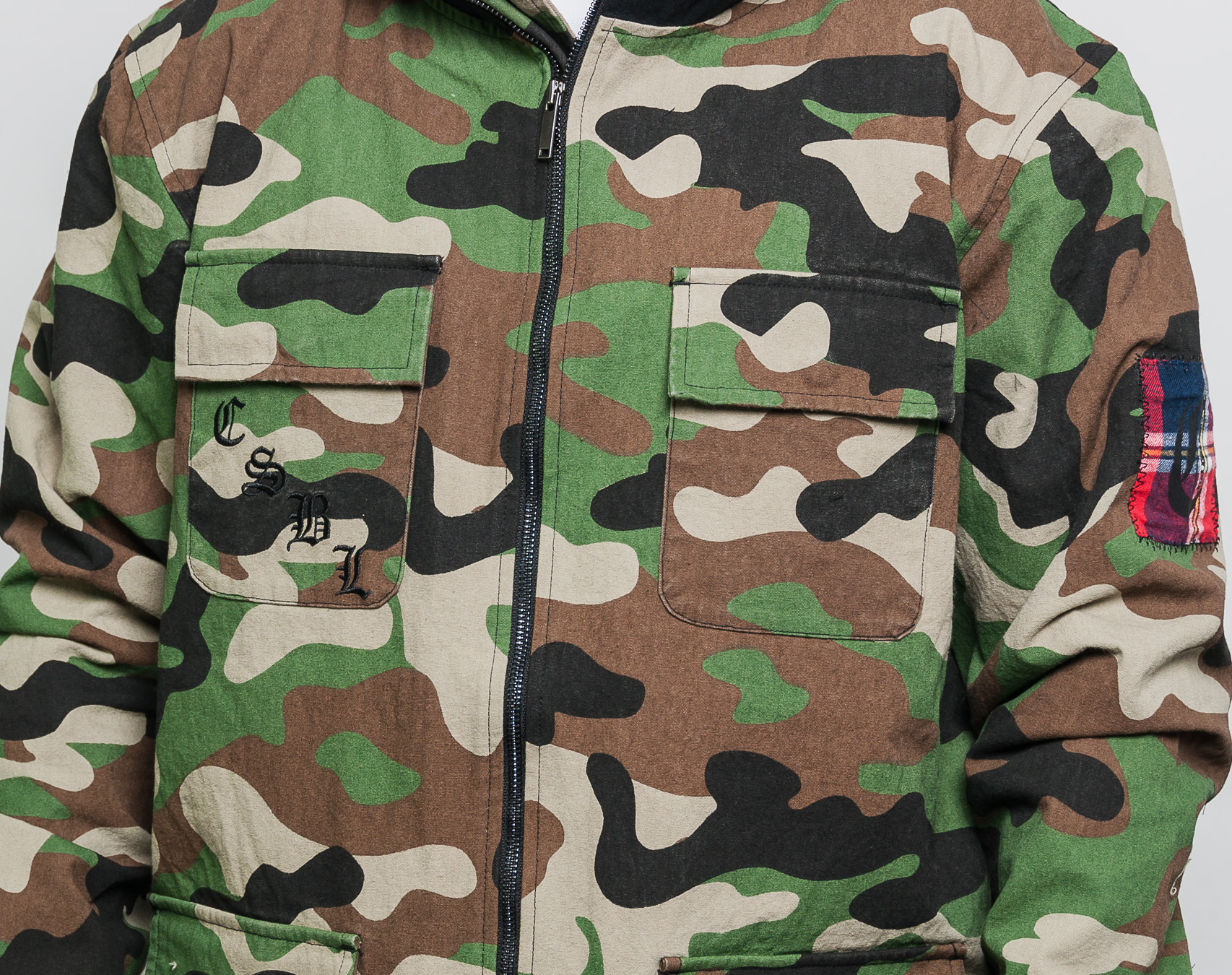 Bunda pánská Cayler & Sons CSBL Order Army Jacket Woodland Camo/Black
