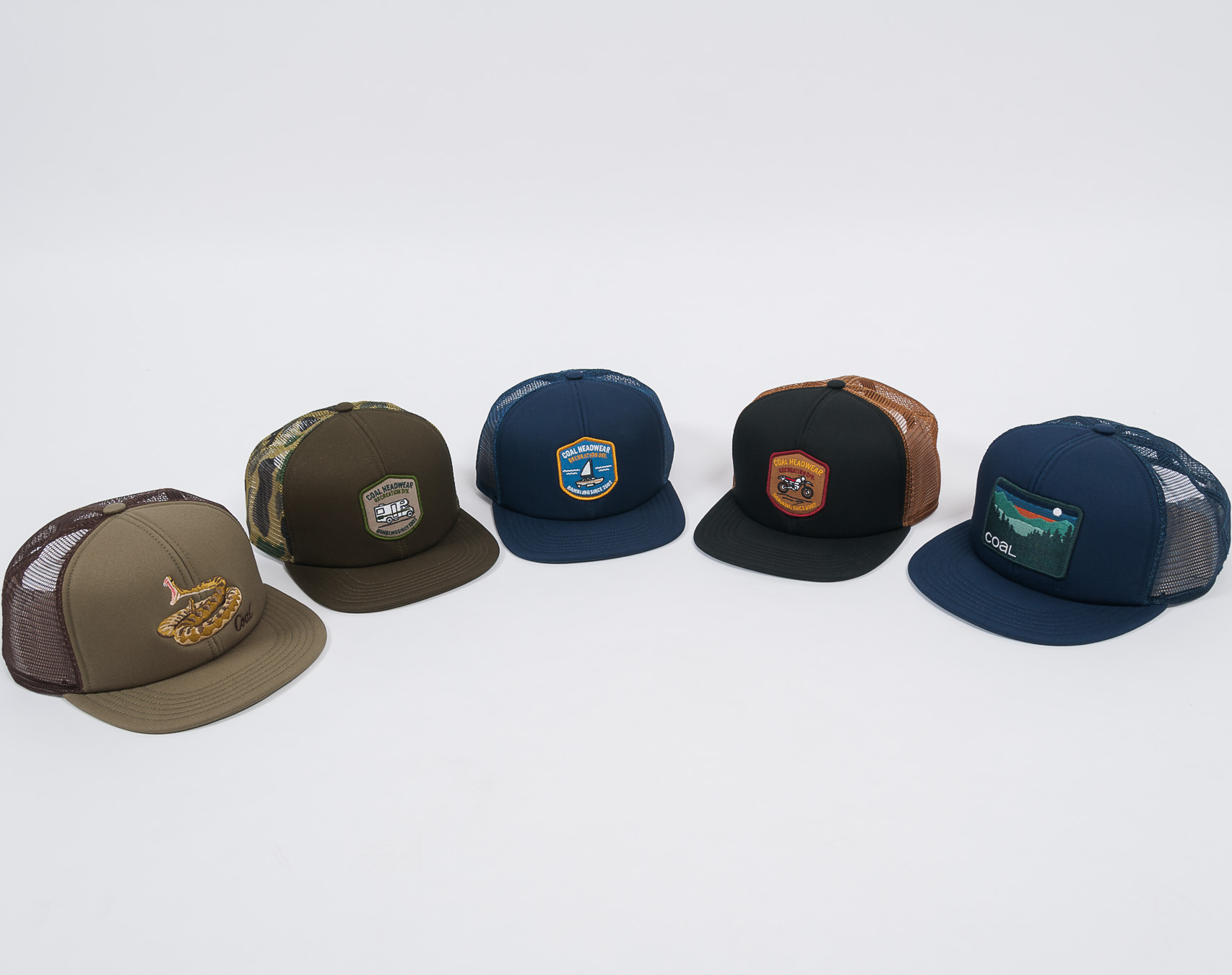 Kšiltovka Coal The Rambler Black Snapback-brown