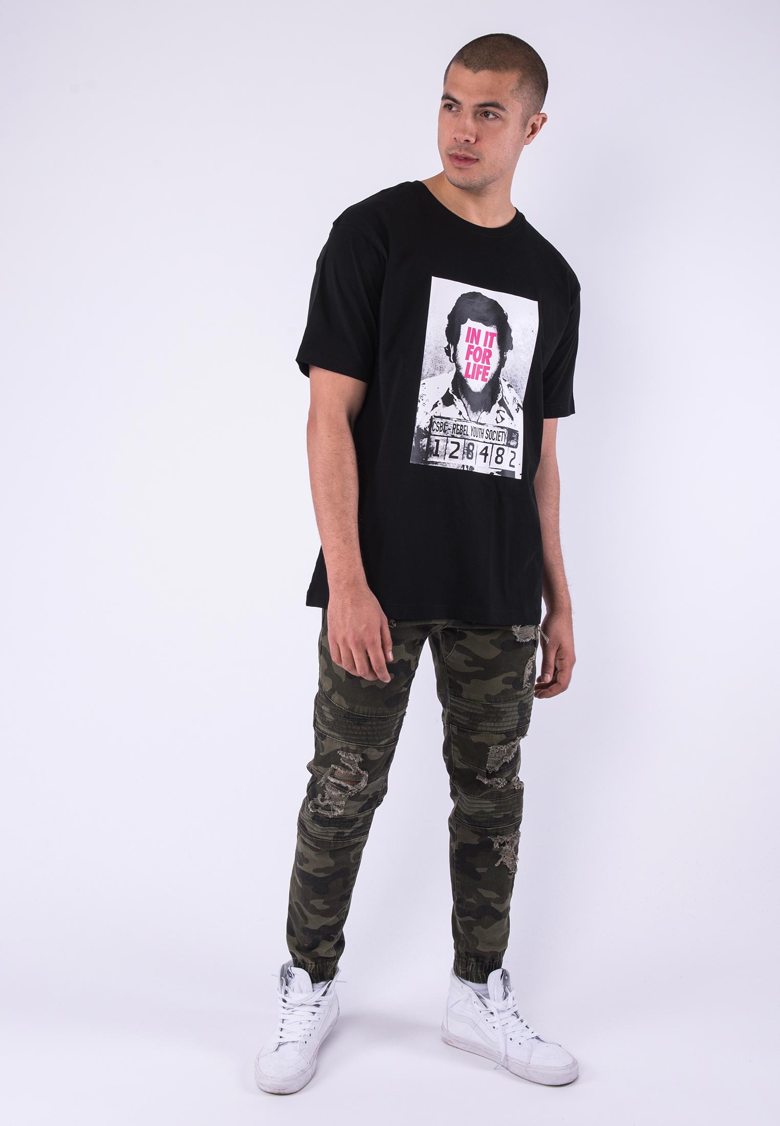 Triko Cayler & Sons For Life Semi Box Tee Black/Pink