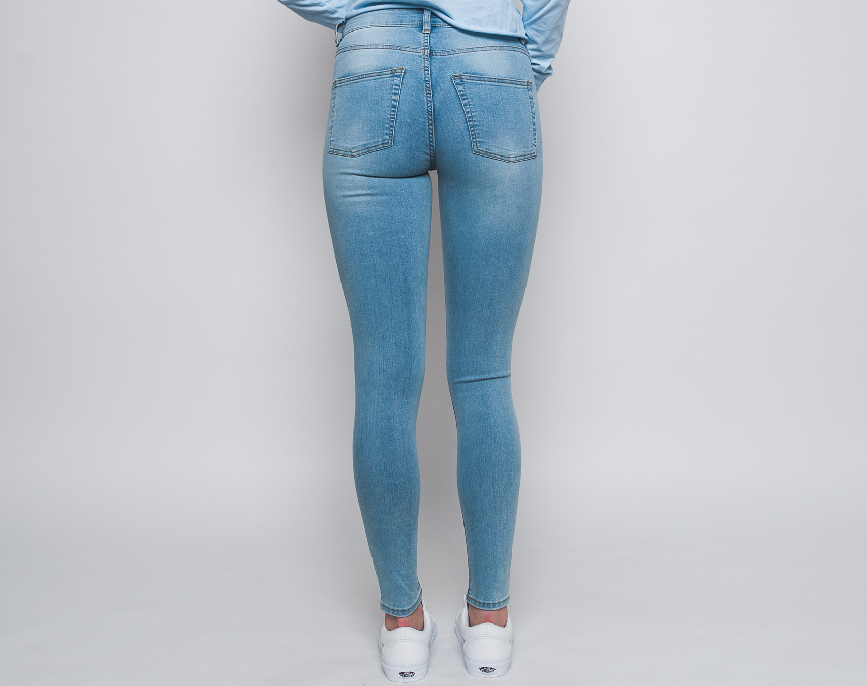 Dámské Kalhoty Cheap Monday Mid Spray Stone Bleach Blue