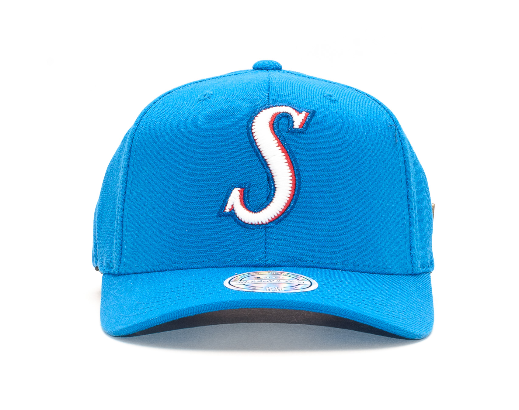 Kšiltovka Mitchell & Ness Philadelphia 76ers Hardwood Classic Freshman 110 Curved Blue Snapback