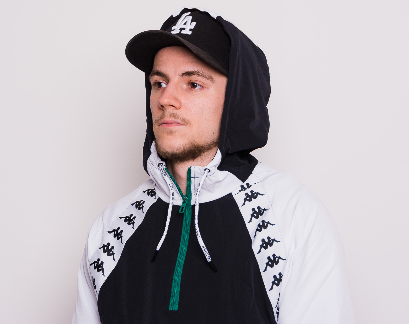 Bunda pánská Kappa Bakit 304IDA0 Black/White
