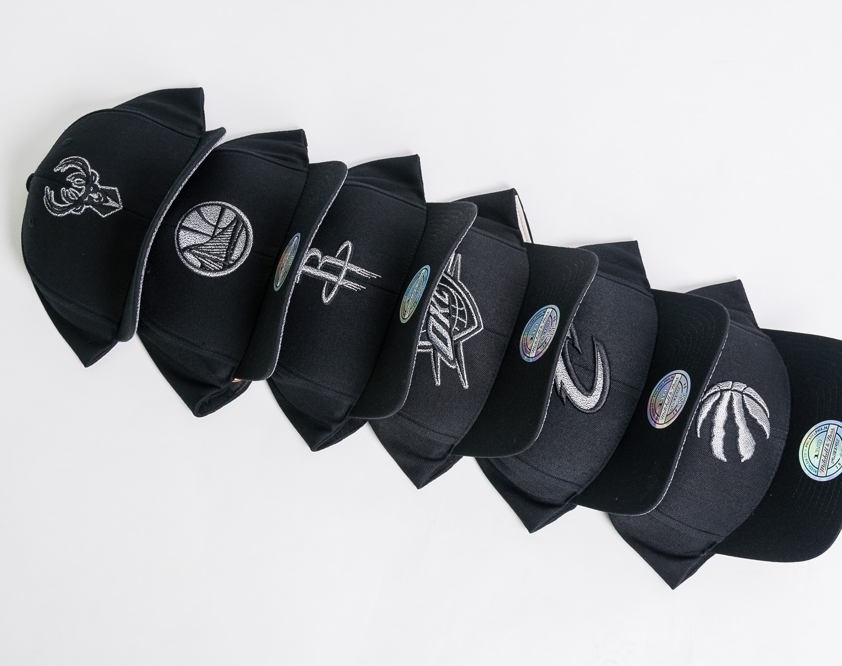 Kšiltovka Mitchell & Ness Melange Logo Houston Rockets Black Snapback