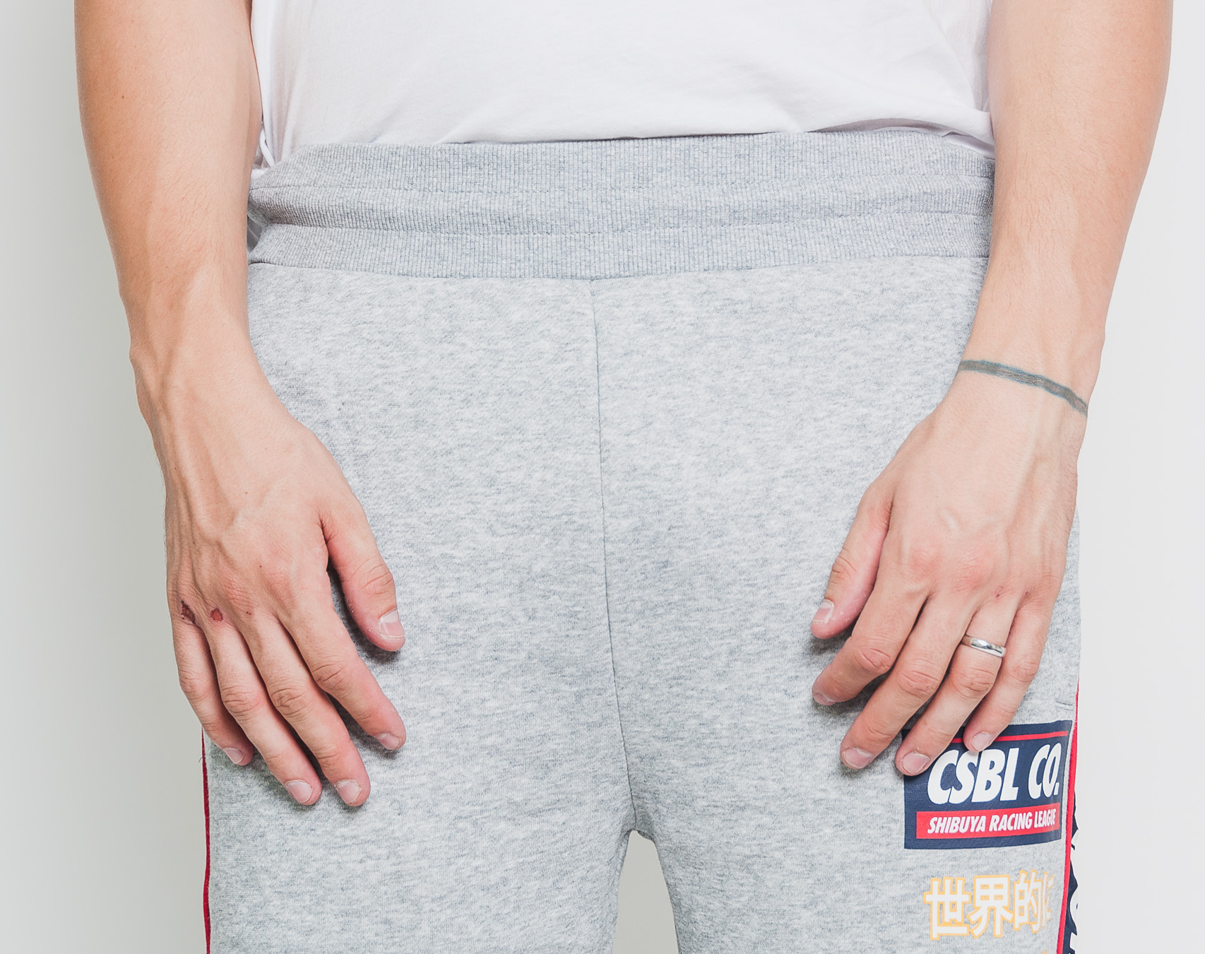 Tepláky Cayler & Sons CSBL CTR Sweatpants Grey Heather/Navy