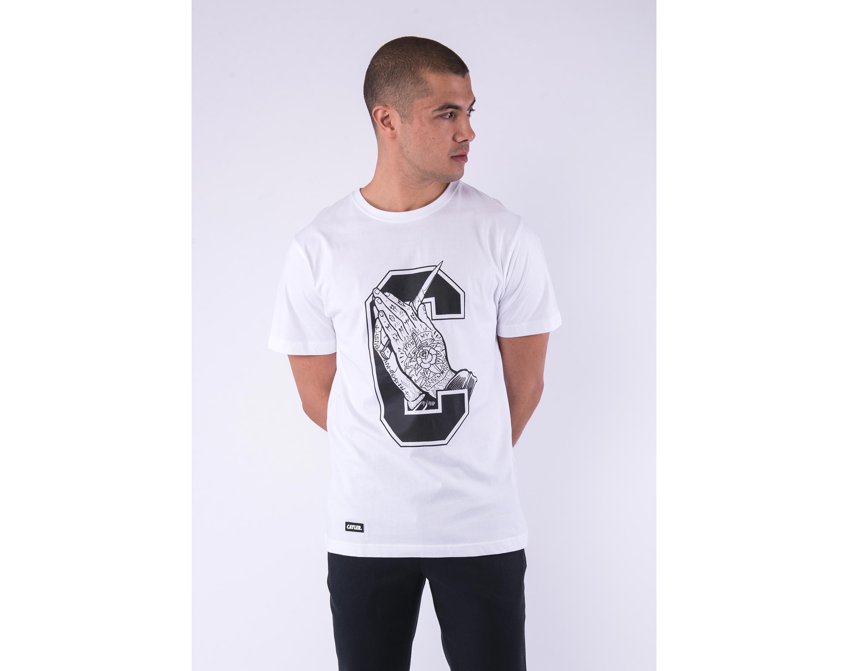 Triko Cayler & Sons WL C-Enemies Tee White/Black